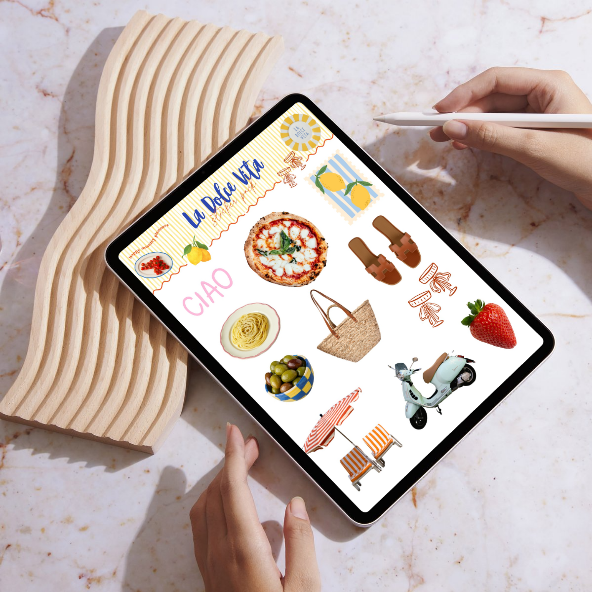 La Dolce Vita sticker sheet